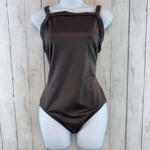 Miraclesuit Square High Neck One-Piece Tummy Slimming Swimsuit 6533106 Size 10